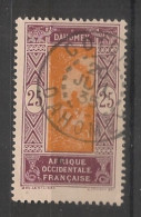 DAHOMEY - 1922 - N°YT. 63 - Cocotier 25c Violet-brun - Oblitéré / Used - Usados