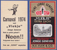 Genebra - Fijne Jonge Genever VLEK DELFT. VLEKJE -|- N.V. Vlek Distillateurste Delft - Alcoholes Y Licores