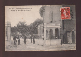 CPA - 90 - Belfort - Entrée Du Quartier Gérard Occupé Par Le 11e Regt De Dragons - Carte Collée - Belfort - Città