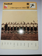 Football  ** Coupe Du Monde 1954 ** Equipe  Allemagne - Sports