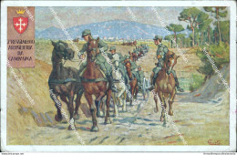 Ca132 Cartolina Militare 7 Reggimento Artiglieria Da Campagna Www1 1 Guerra - Régiments