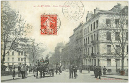 42 SAINT-ETIENNE. Cour Victor-Hugo 1910. Attelage Volaillier - Saint Etienne