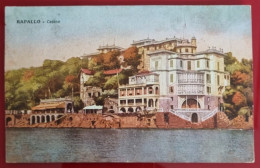 CPA Circulée 1934 - DISEGNO - ITALIA, RAPALLO, CASINO - Genova (Genua)