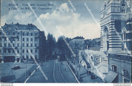 Au97 Cartolina Fiume Viale Delle Camicie Nere Croazia - Autres & Non Classés