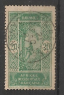 DAHOMEY - 1925-26 - N°YT. 72 - Cocotier 20c Vert - Oblitéré / Used - Gebraucht