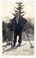 1930's Slovenia / Skiing / Smučanje, Skijanje, Skiers With Ski Badges - Real Photo (RPPC) - Slovenia