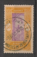 DAHOMEY - 1925-26 - N°YT. 73 - Cocotier 30c Ocre Et Violet - Oblitéré / Used - Usati