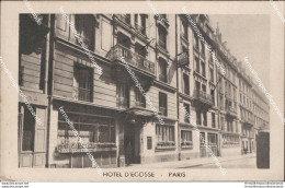 Au132 Cartolina Paris Hotel D'ecosse 1949 - Andere & Zonder Classificatie