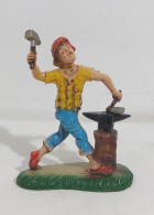 I117188 Pastorello Presepe - Statuina In Plastica - Fabbro Incudine E Martello - Kerstkribben