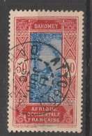 DAHOMEY - 1925-26 - N°YT. 73 - Cocotier 50c Rouge Et Bleu - Oblitéré / Used - Gebruikt