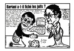 CPM Caricature Satirique Politique Fichage Juif Jewish Judaisme BARIANI / ROSENFELD Tirage Limité LARDIE JIHEL - Lardie