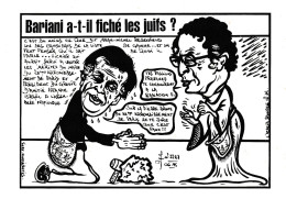 CPM Caricature Satirique Politique Fichage Juif Jewish Judaica BARIANI / ROSENFELD Tirage Limité LARDIE JIHEL - Lardie