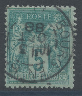 Lot N°83289   N°75, Oblitéré Cachet à Date De BOURG-EN-BRESSE "AIN" - 1876-1898 Sage (Tipo II)