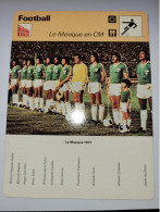 Football  ** Coupe Du Monde 1977 ** Equipe Du Mexique - Deportes