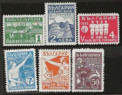 Bulgaria      .  Y&T      .  252/257        .   *      .     Mint-hinged - Ongebruikt