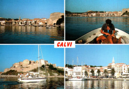 19576  CALVI  Vues Sur Le Port  Et La Citadelle     (  2 Scans ) 20 Corse - Calvi