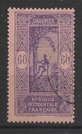 DAHOMEY - 1925-26 - N°YT. 75 - Cocotier 60c Violet - Oblitéré / Used - Usati