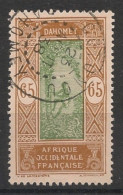 DAHOMEY - 1925-26 - N°YT. 76 - Cocotier 65c Bistre - Oblitéré / Used - Usati