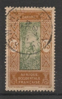 DAHOMEY - 1925-26 - N°YT. 76 - Cocotier 65c Bistre - Oblitéré / Used - Gebraucht