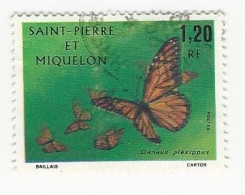 SPM-1975 -Papillons - N° 442 Oblitéré - Usati