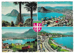 Postal Lugano. Varias Vistas. 7-sui132 - Autres & Non Classés