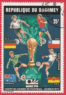 N° Yvert & Tellier 212A à 212D - Rép.du Dahomey (Poste Aérienne) (1974) (Oblitéré) - Coupe Du Monde De Foot Munich - Benin - Dahomey (1960-...)