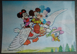 CPM Hologramme Disney  Mickey Minnie - Andere & Zonder Classificatie