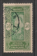 DAHOMEY - 1927-39 - N°YT. 86 - Cocotier 30c Vert-gris - Oblitéré / Used - Gebraucht