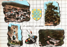 Saint Georges Les Bains - Souvenir Du Village - CP 4 Vues - Otros & Sin Clasificación