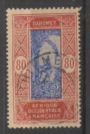 DAHOMEY - 1927-39 - N°YT. 89 - Cocotier 80c Rouge Et Outremer - Oblitéré / Used - Usados