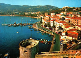 19572  CALVI  Le Port De Plaisance, Vu  Des Remparts De La Citadelle    (  2 Scans ) 20 Corse - Calvi