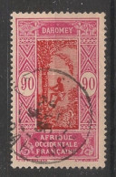 DAHOMEY - 1927-39 - N°YT. 90 - Cocotier 90c Rose Et Brique - Oblitéré / Used - Oblitérés