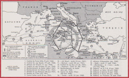 Guerre Navale En Méditerranée. Combats, Attaques, Débarquements, Bombardements .. Seconde Guerre Mondiale. Larousse 1960 - Historical Documents