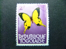 55 TOGO REPUBLIQUE TOGOLAISE 1964 / MARIPOSA FAUNA / YVERT 396 FU - Togo (1960-...)