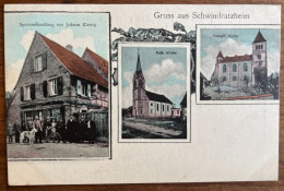 Gruss Aus Schwindratzheim - Multi-vues - Epicerie De Johann Koenig - Sonstige & Ohne Zuordnung