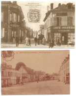 Lot De 2 CP. SAINT-CYR-DU-VAUDREUIL. La Grande-rue; Place Du Bout Du Pont (REPRODUCTIONS). - Beursen Voor Verzamellars