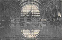 PARIS,la Grande Crue De La Seine,inondations Du Le Hall De La Gare D'ORSAY,au Fond Sont Engloutis,wagons Et Locomotive - Überschwemmung 1910