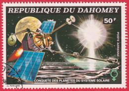 N° Yvert & Tellier 225B à 225E - Rép. Du Dahomey (Poste Aérienne) (1974) (Oblitéré) - Conquête Planètes Système Solaire - Bénin – Dahomey (1960-...)