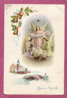 Greeting Crad- Buon Natale, Merry X-Mas- Angel With Christ Child- Standard Size, Divided Back. Cancelled And Mailed - Andere & Zonder Classificatie