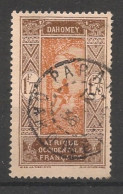 DAHOMEY - 1927-39 - N°YT. 96 - Cocotier 1f75 Brun Et Rouge - Oblitéré / Used - Used Stamps