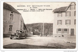 CPA 03- Allier - La Chabanne - Hôtel Du Moulin-Voir Voiture-rare - Other & Unclassified