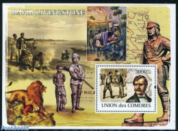 Comoros 2008 David Livingstone S/s, Mint NH, History - Various - Explorers - Maps - Esploratori