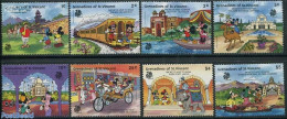 Saint Vincent & The Grenadines 1989 India 89, Disney 8v, Mint NH, Art - Disney - Disney