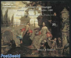 Antigua & Barbuda 2000 Espana 2000, Jan Van Kessel S/s, Mint NH, Art - Paintings - Antigua Et Barbuda (1981-...)