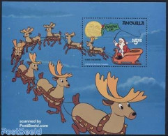 Anguilla 1981 Christmas, Disney S/s, Mint NH, Religion - Christmas - Art - Disney - Weihnachten