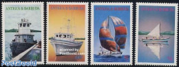 Antigua & Barbuda 1986 Ships 4v, Mint NH, Transport - Ships And Boats - Schiffe