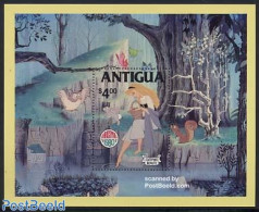 Antigua & Barbuda 1980 Christmas, Disney S/s, Mint NH, Religion - Christmas - Art - Disney - Noël