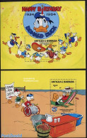 Antigua & Barbuda 1984 Christmas, Disney 2 S/s, Mint NH, Religion - Transport - Christmas - Fire Fighters & Prevention.. - Weihnachten