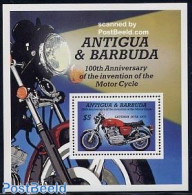 Antigua & Barbuda 1985 Motor Cycle Centenary S/s, Mint NH, Transport - Motorcycles - Moto