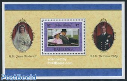 Bahamas 1997 Golden Wedding S/s, Mint NH, History - Kings & Queens (Royalty) - Case Reali